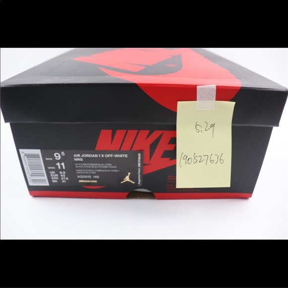 Jordan 1 Off White UNC size 9.5 NWT BrandNew Deadstock main image 5